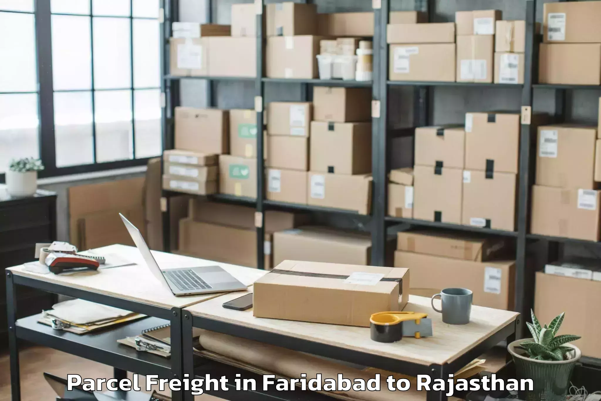 Reliable Faridabad to Kota Airport Ktu Parcel Freight